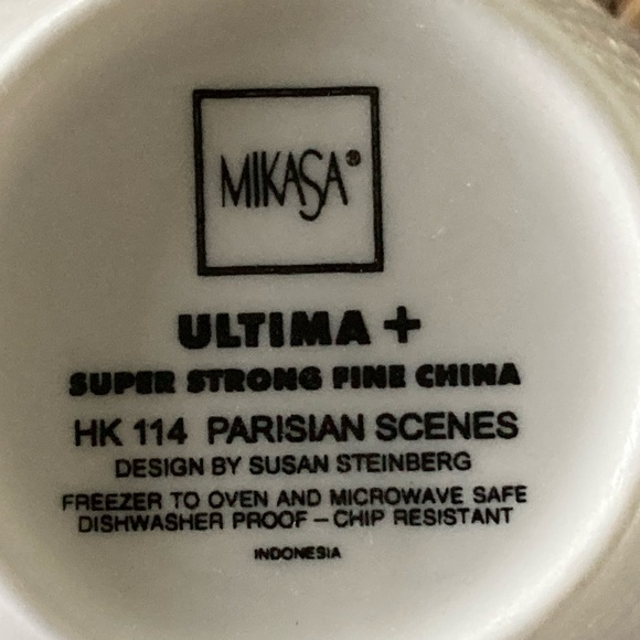 Mikasa Parisian cup and saucers- set 3 - Picture 9 of 12